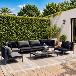Versatile 7-Piece Outdoor Lounge Set for Any Gathering