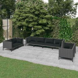 Practical 8-Piece Lounge Set for Outdoor Living