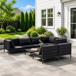 Practical 8 Piece Garden Lounge Set for Your Patio