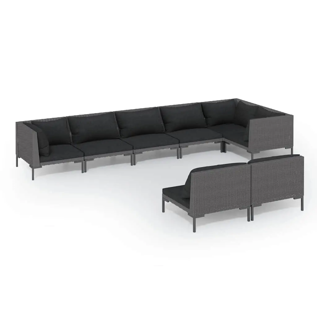 8-Piece Lounge Set for Outdoor Living