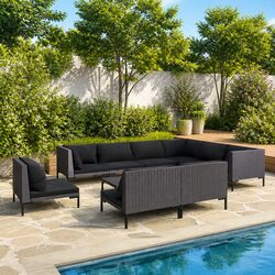 Practical 10-Piece Lounge Set for Your Outdoor Living