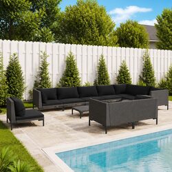 Versatile 11-Piece Garden Lounge Set for Your Home