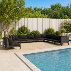 Practical 10-Piece Lounge Set for Your Outdoor Space