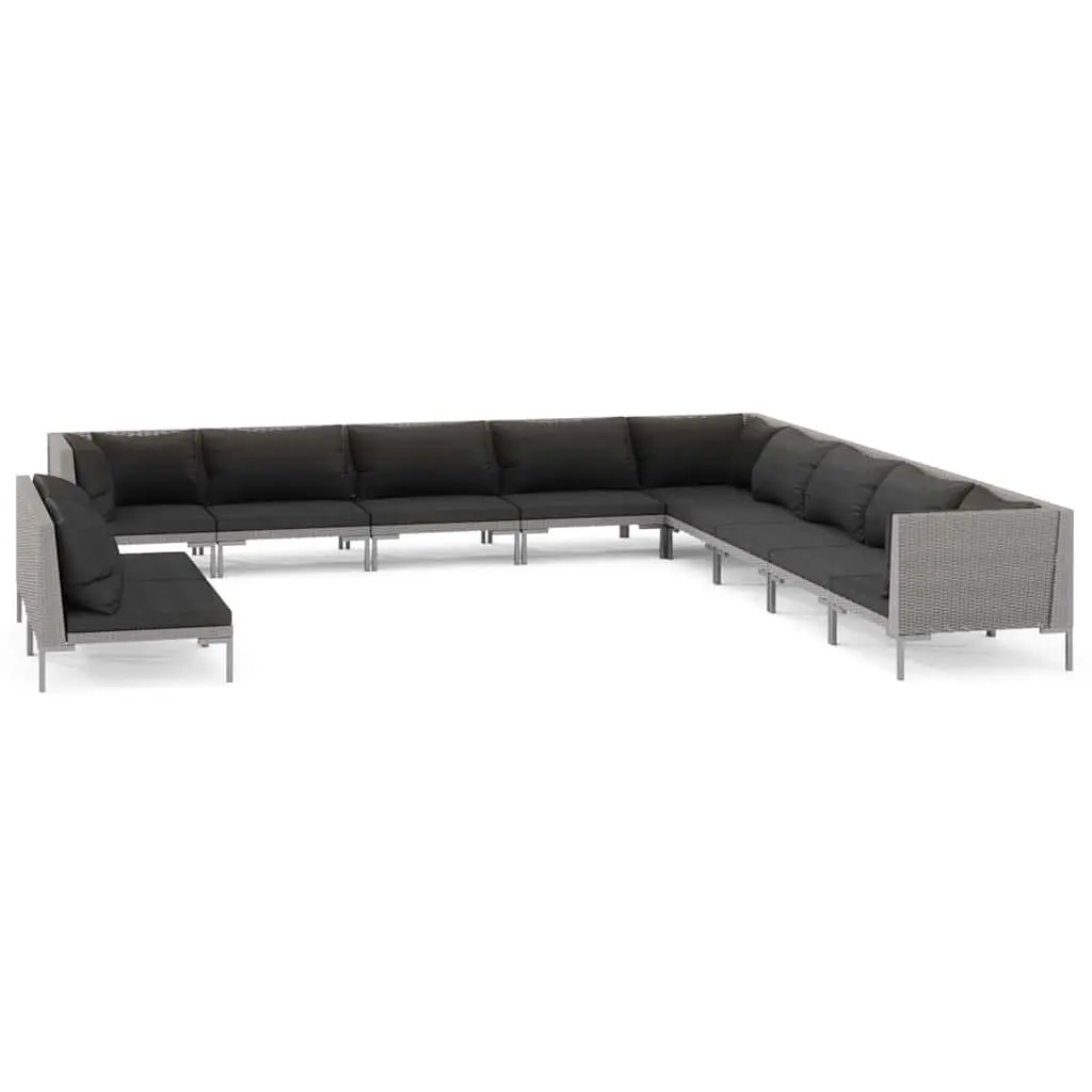 11 Piece Garden Lounge Set for Outdoor Use