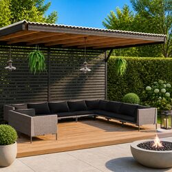 Versatile 10-Piece Garden Lounge Set for Your Outdoor Needs