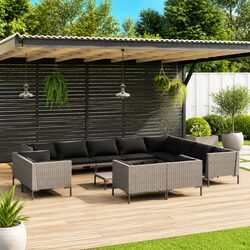 Ideal for Any Outdoor Space: 13-Piece Lounge Set