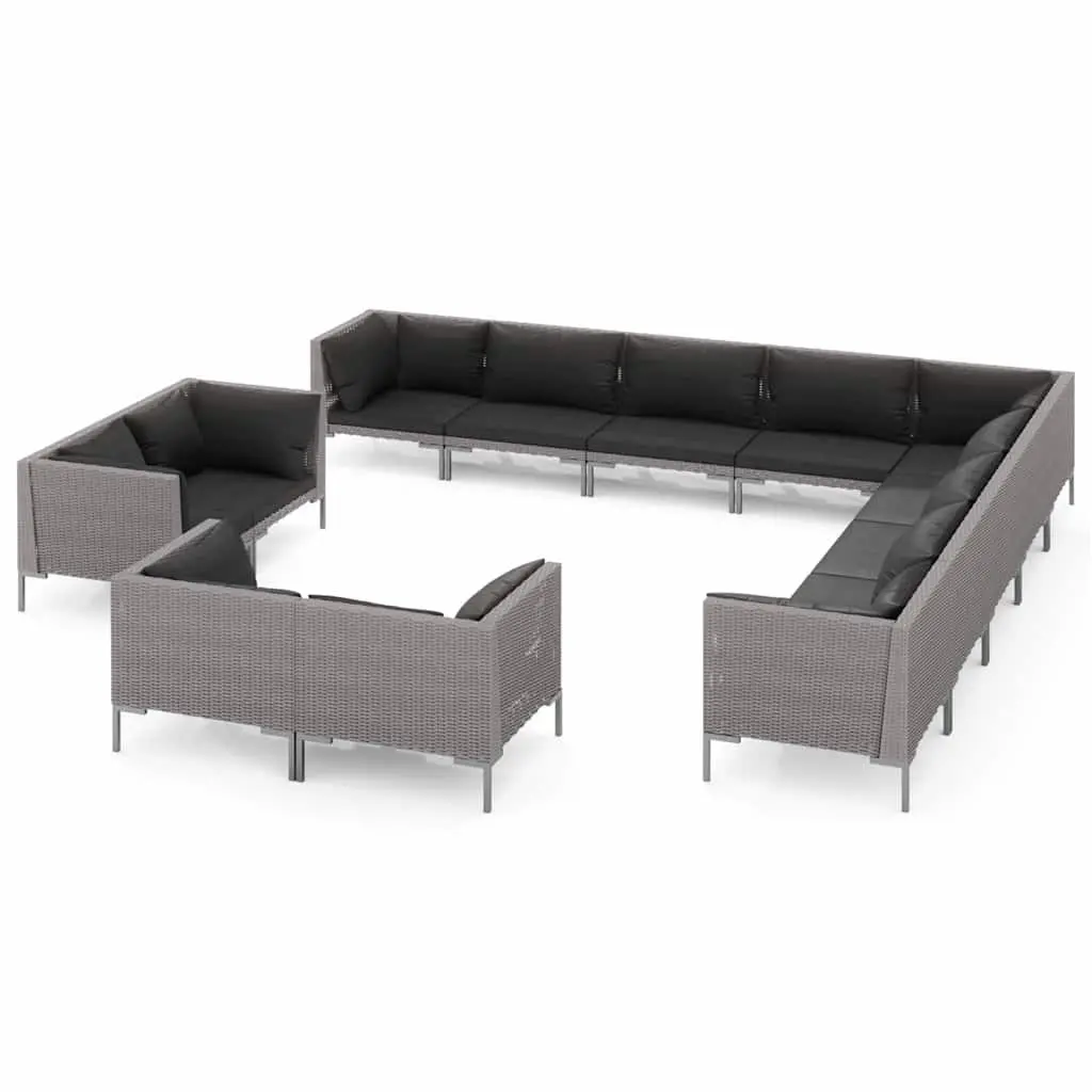13-Piece Garden Lounge Set for Outdoor Use