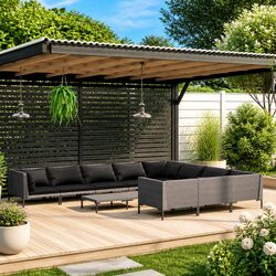 Practical 11-Piece Outdoor Lounge Set for Any Space