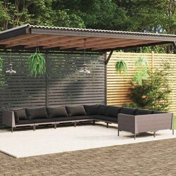 Practical 10-Piece Lounge Set for Your Garden Retreat