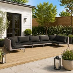 Practical 7-Piece Lounge Set for Your Patio or Backyard