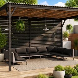 Versatile 9 Piece Lounge Set for Your Outdoor Living