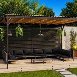 Practical 11-Piece Lounge Set for Your Garden or Patio