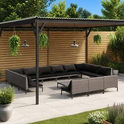 Practical 14 Piece Lounge Set for Your Garden
