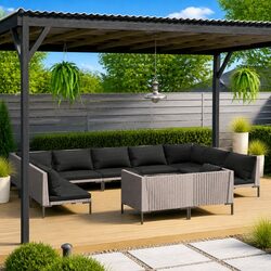 Versatile 11-Piece Garden Lounge Set for Any Space