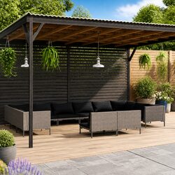 Practical 12-Piece Lounge Set for Your Patio