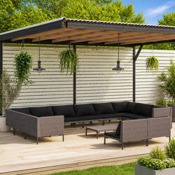 Practical 13-Piece Garden Lounge Set for Any Outdoor Area