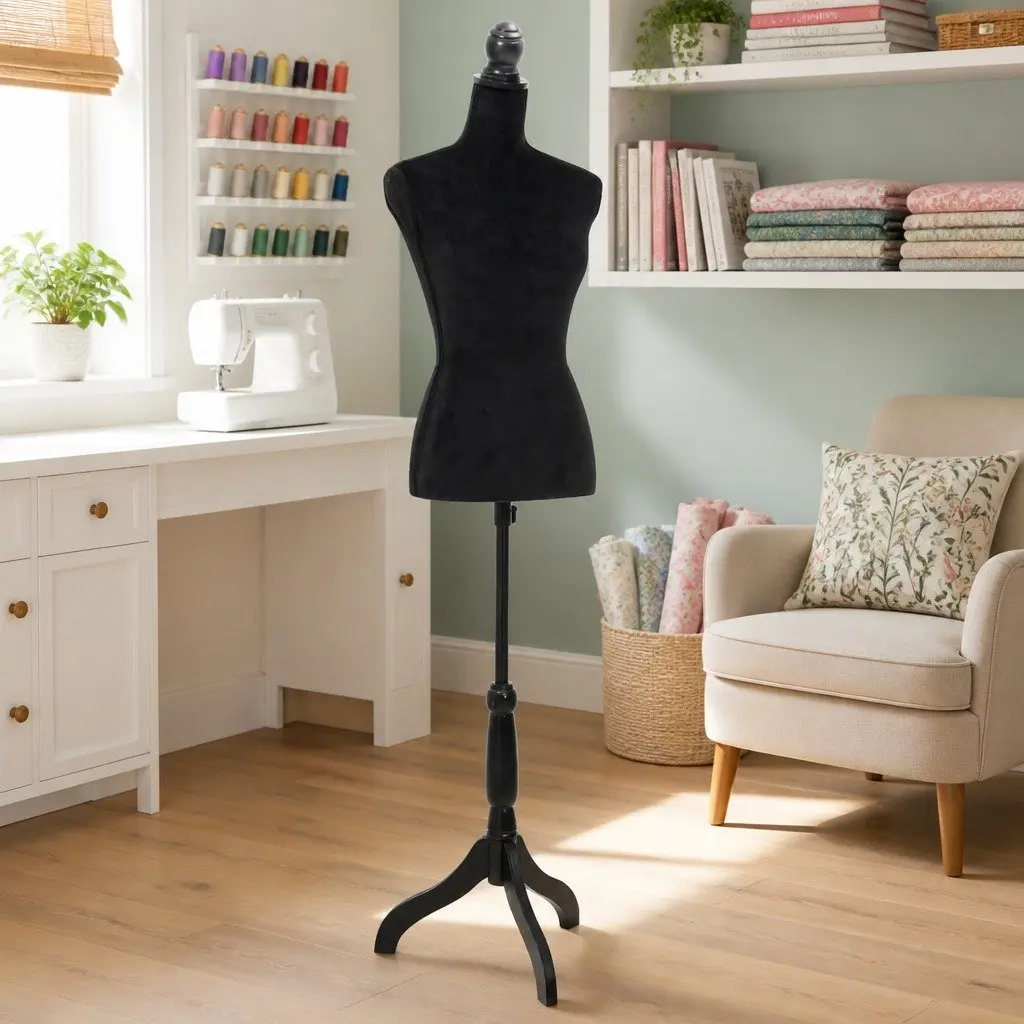 Black Bust Mannequin for Fashion Display