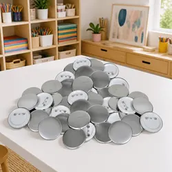 Practical 500pcs 58mm Pinback Button Parts for Badges