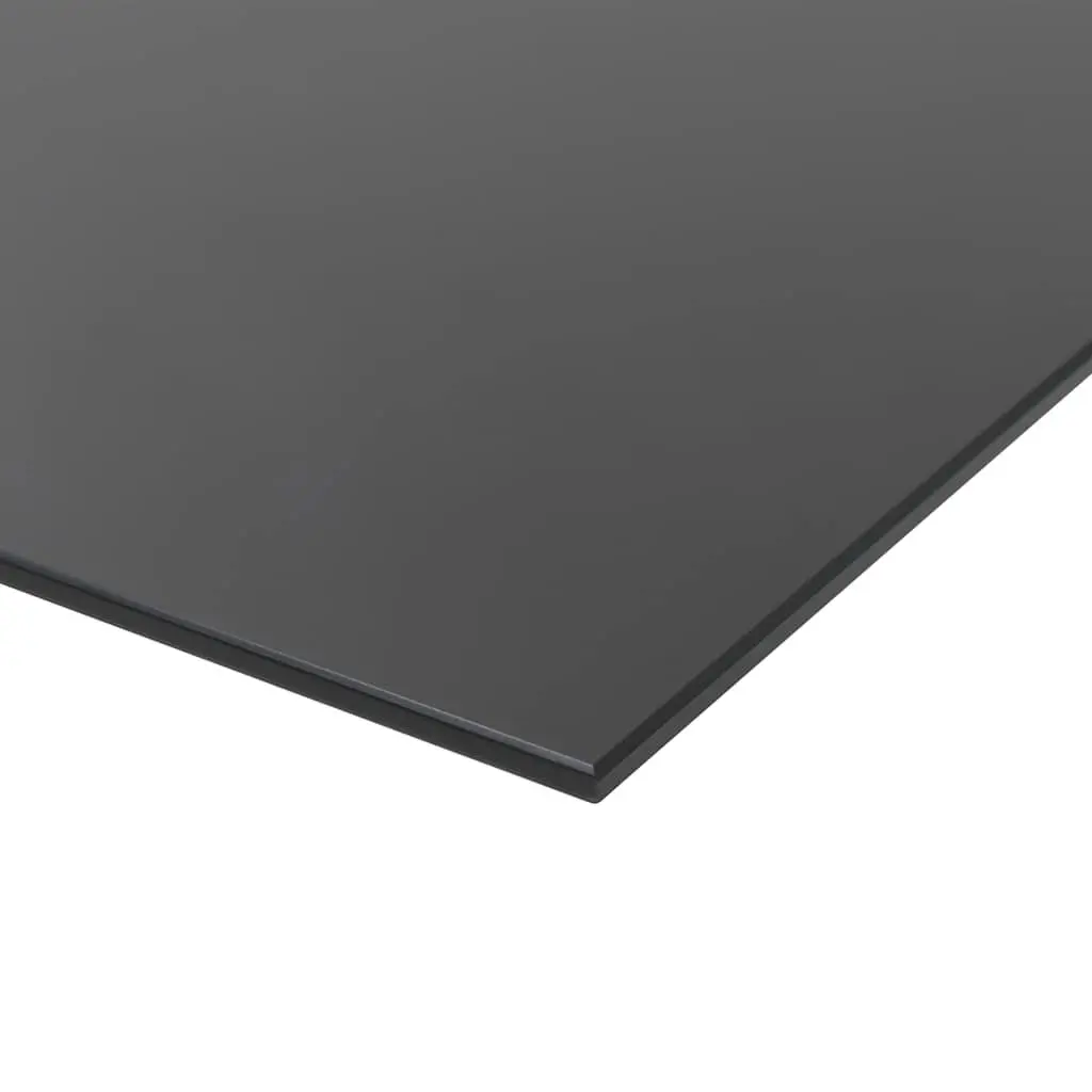 Magnetic Glass Dry Erase Board 60x40cm Black Wall Mounted Office Home