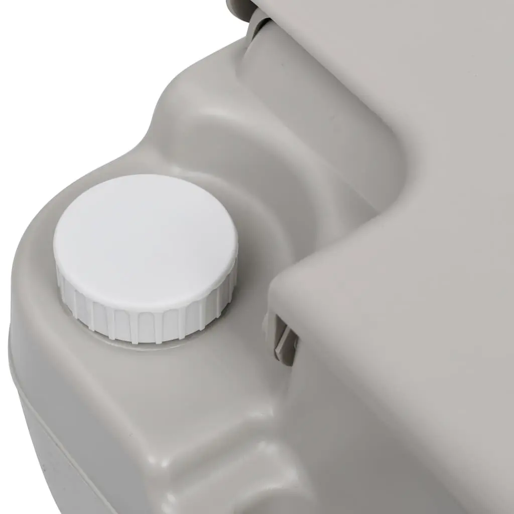 Portable Camping Toilet High-density Polyethylene 20L Waste Tank 10L Fresh Water Tank Grey