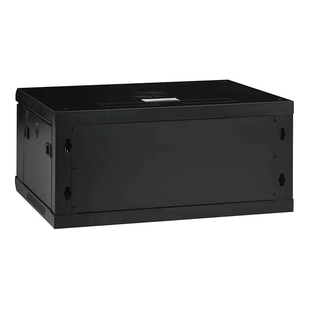 4U Wall Mounted Network Cabinet Cold-Rolled Steel 19 Inch Black
