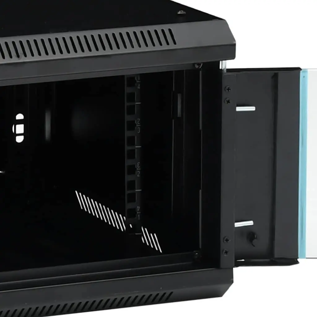 4U Wall Mounted Network Cabinet Cold-Rolled Steel 19 Inch Black