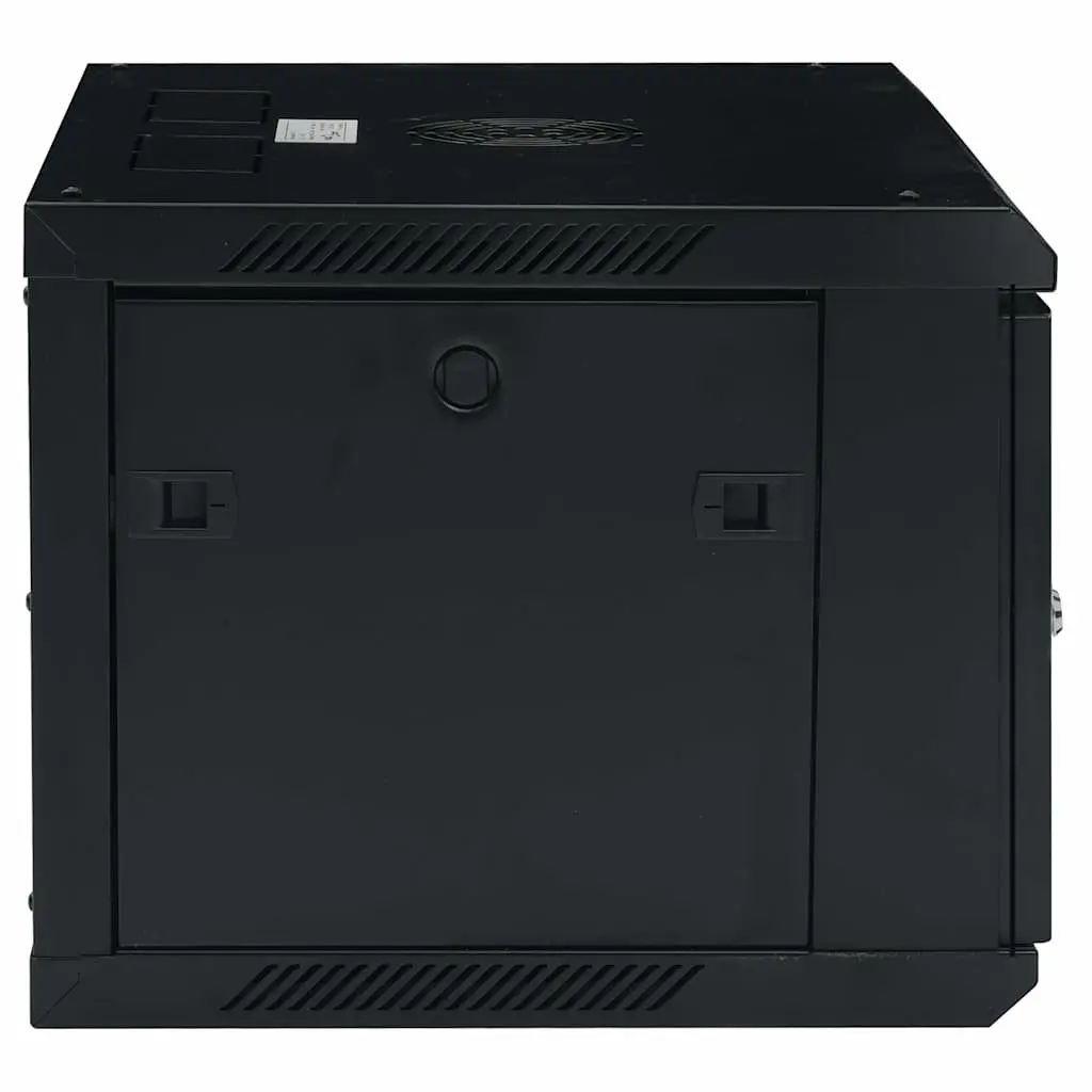 6U Wall Mounted Network Cabinet 19" Black IP20 600x450x350mm Data Server Rack