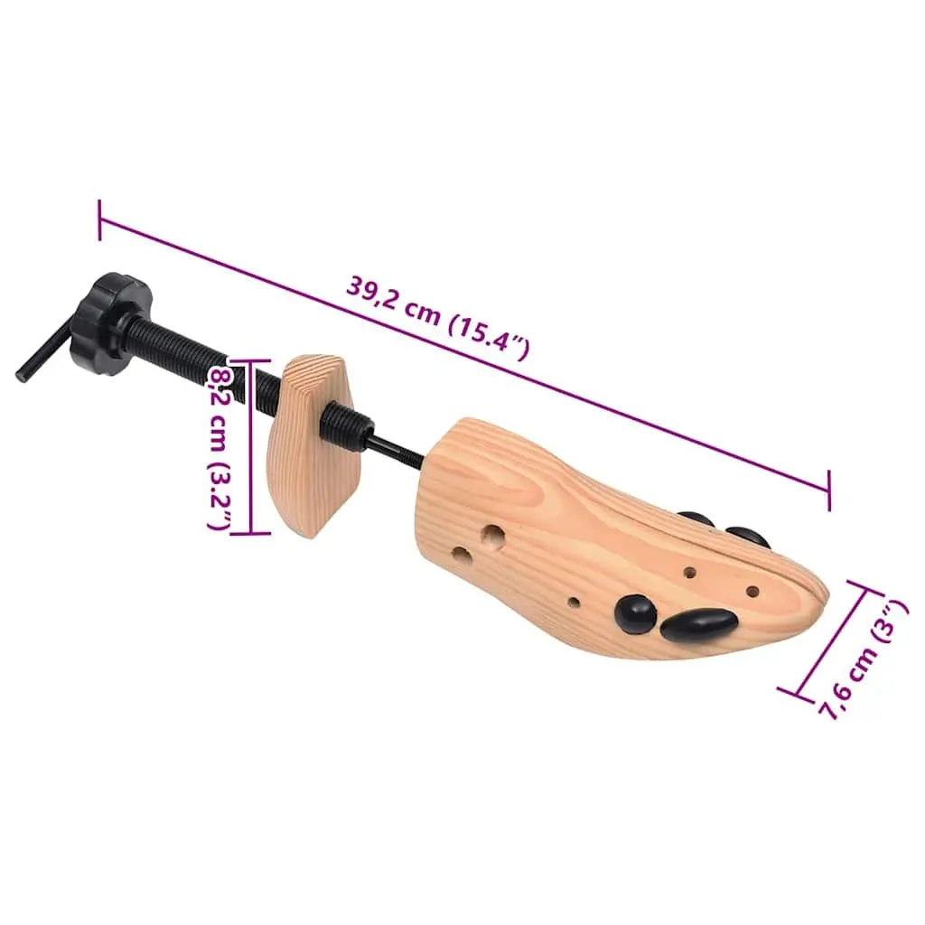 Shoe Trees Size 41-46 Wooden Stretchers Shapers Moisture Absorbing Pressure
