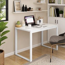 Practical White Computer Desk for Everyday Use