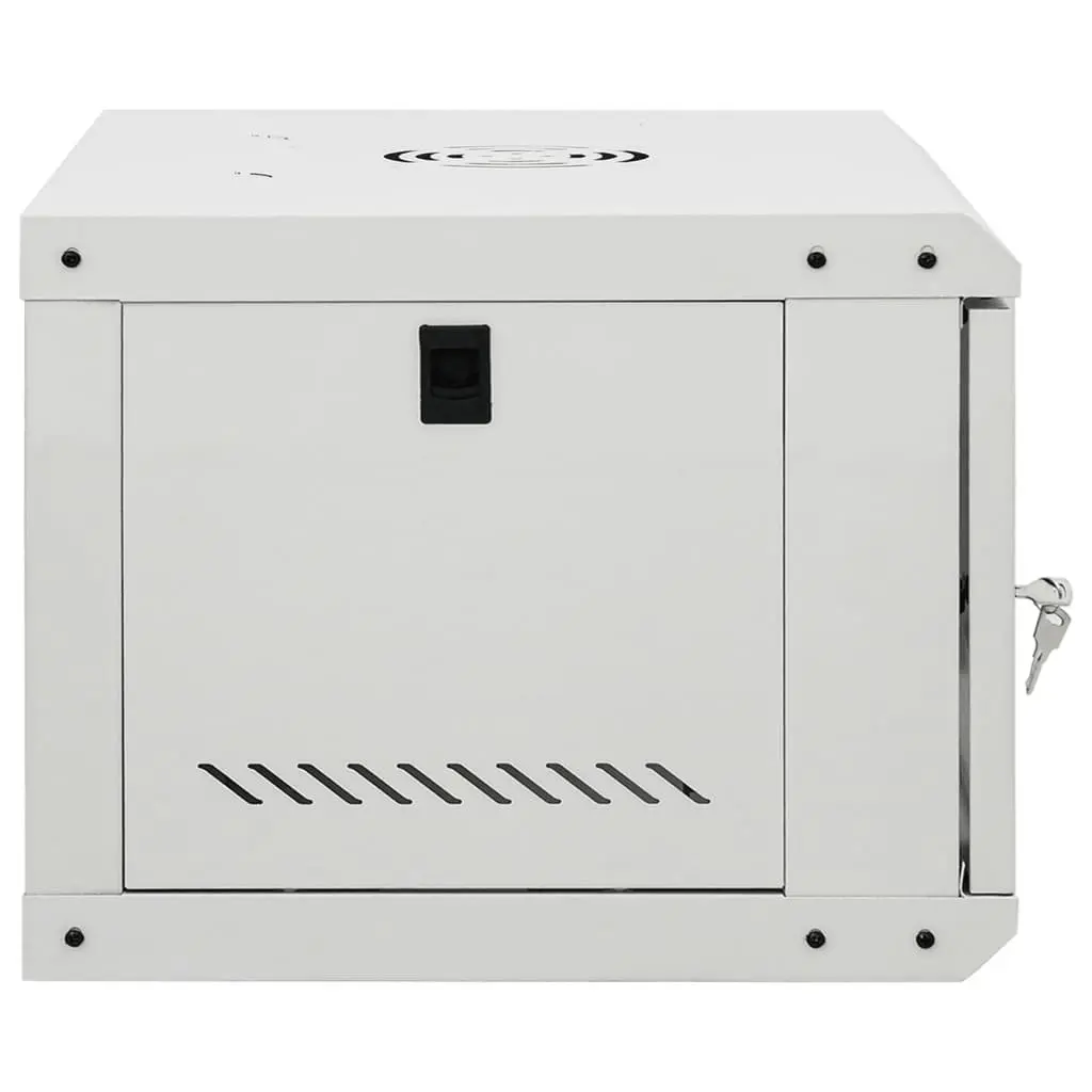 6U Wall Mounted Network Cabinet Cold-Rolled Steel 19 Inch Grey