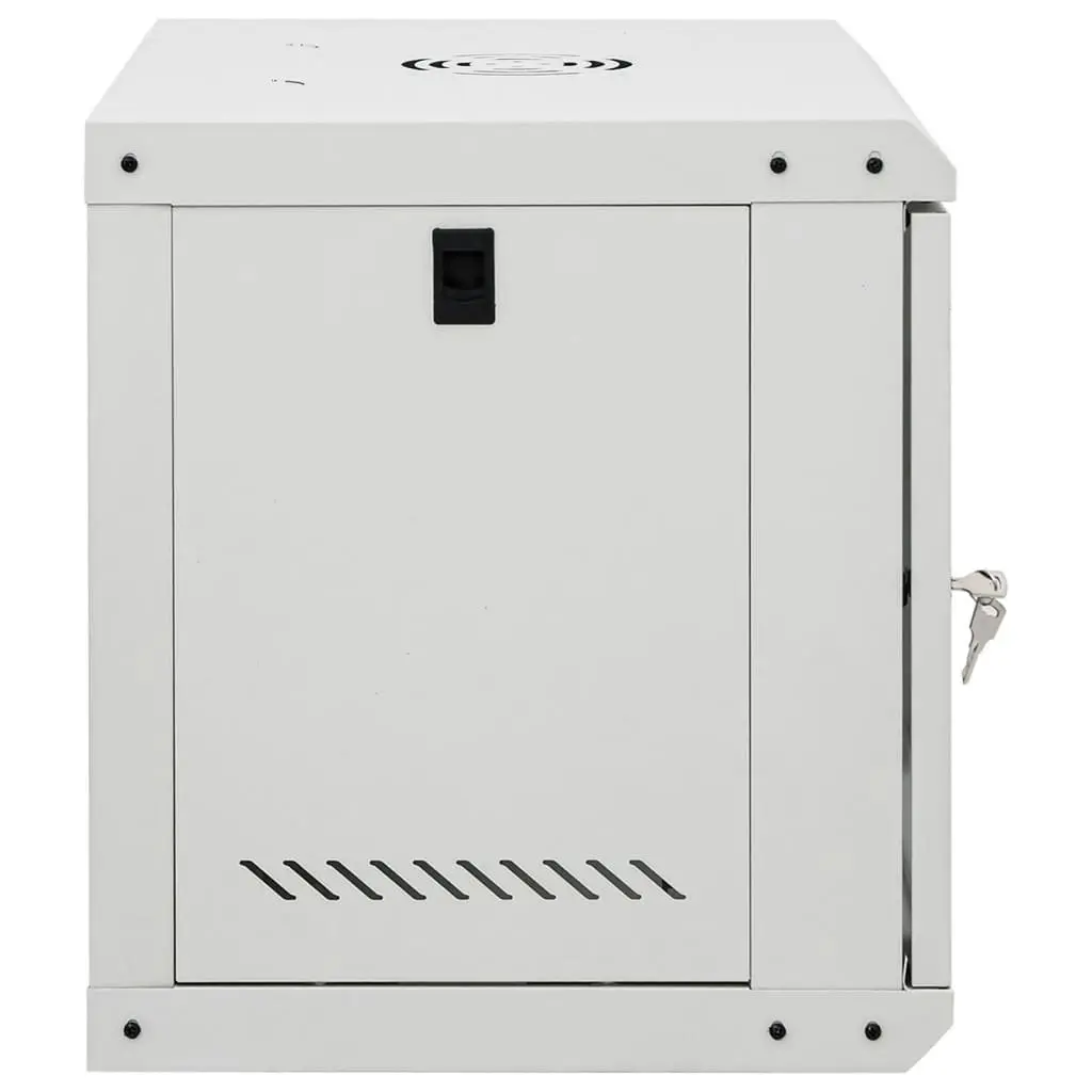 9U Wall Mounted Network Cabinet 19" IP20 53x40x45 cm Data Server Rack Grey