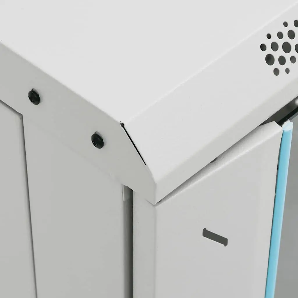 15U Network Cabinet Cold-Rolled Steel 19 Inch Rack Mount Grey