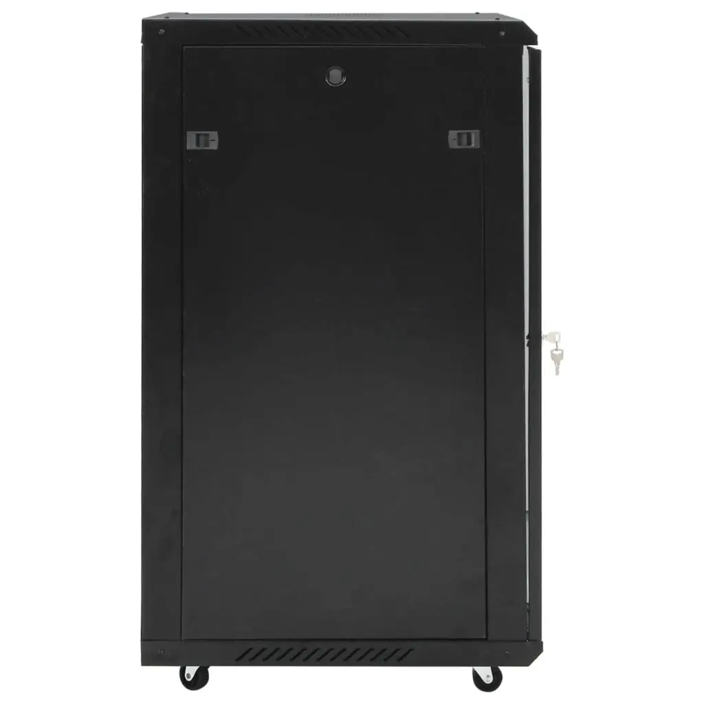 18U Network Cabinet Cold-rolled Steel 19 Inch Rack Mount Black