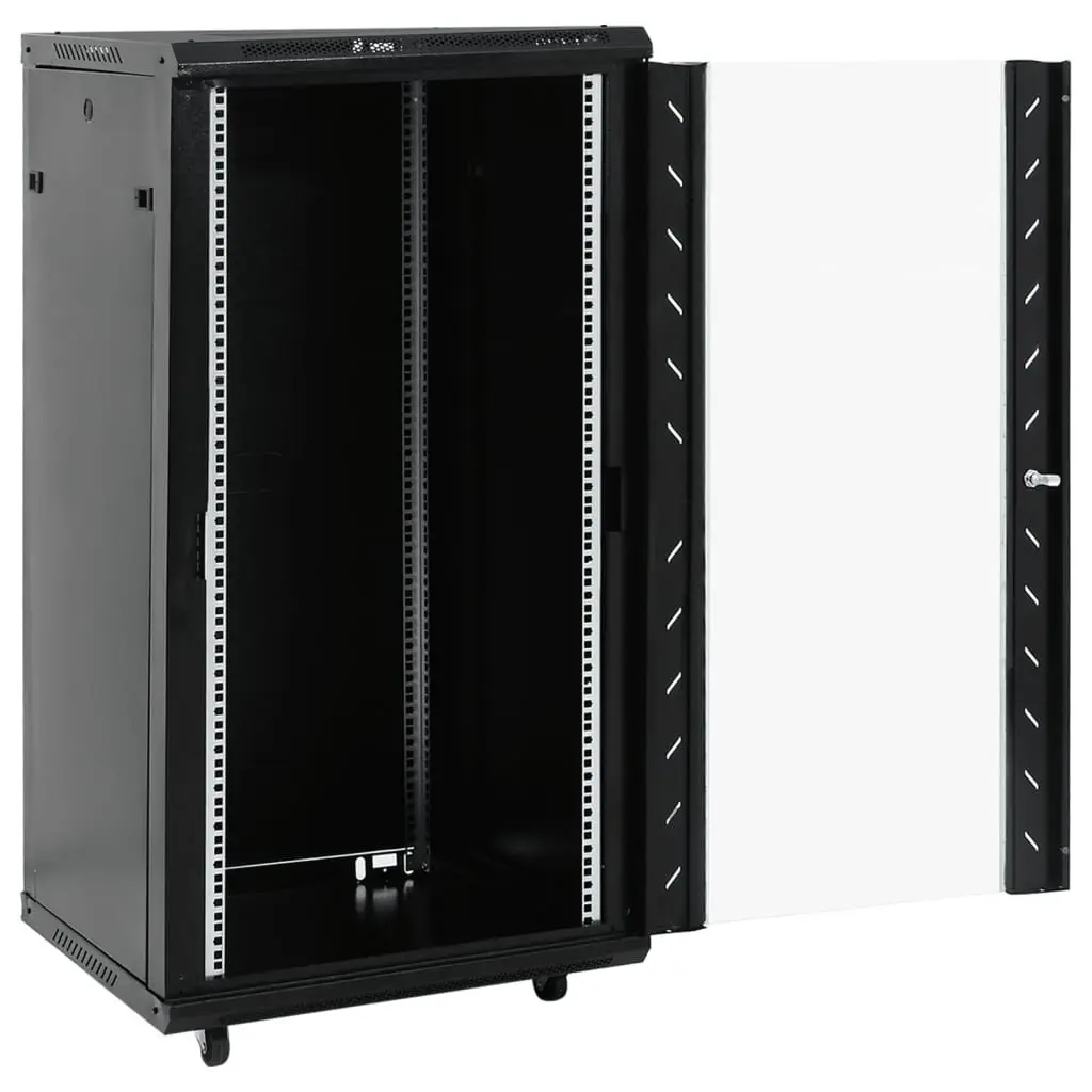 22U Network Cabinet Cold-Rolled Steel 19 Inch Black