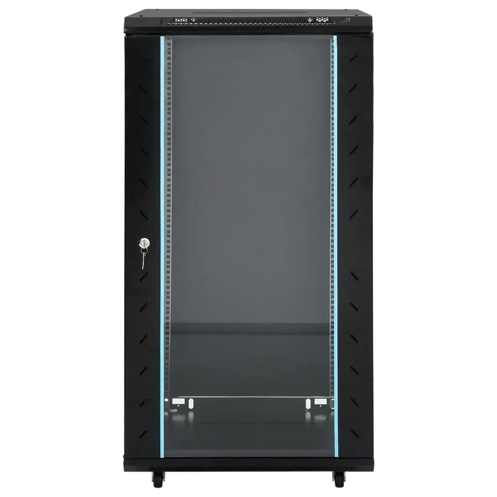 22U Network Cabinet Cold-Rolled Steel 19 Inch Black