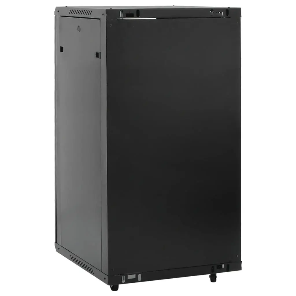 22U Network Cabinet Cold-Rolled Steel 19 Inch Black