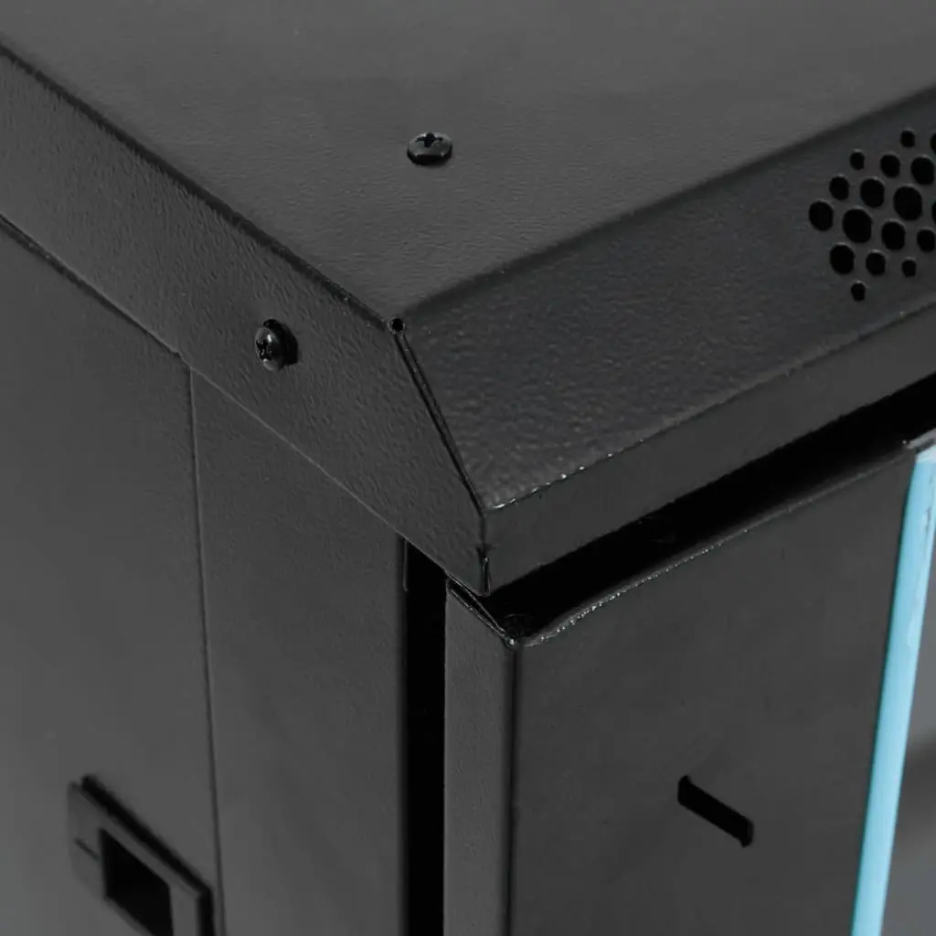 22U Network Cabinet Cold-Rolled Steel 19 Inch Black