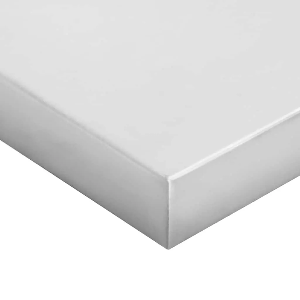 Wall Shelves Stainless Steel 50x23.5 cm Silver Floating Mounted Display Shelf 2 pcs