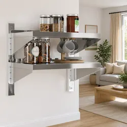 2-Tier Wall Shelf for Home Use