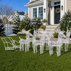 Practical Christmas Decoration: Reindeer Sleigh with LEDs