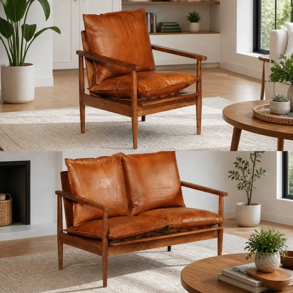 2 Piece Sofa Set for Living and Guest Rooms