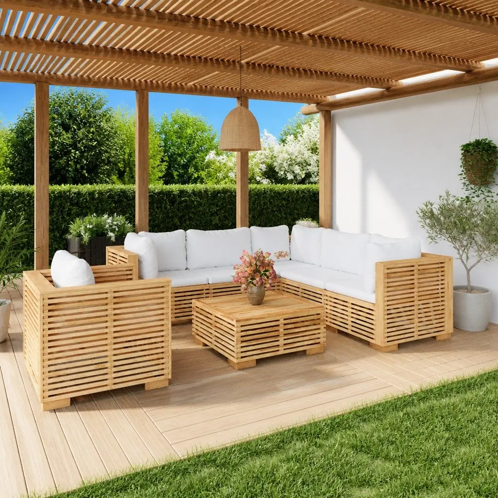 7-Piece Lounge Set for Outdoor Use