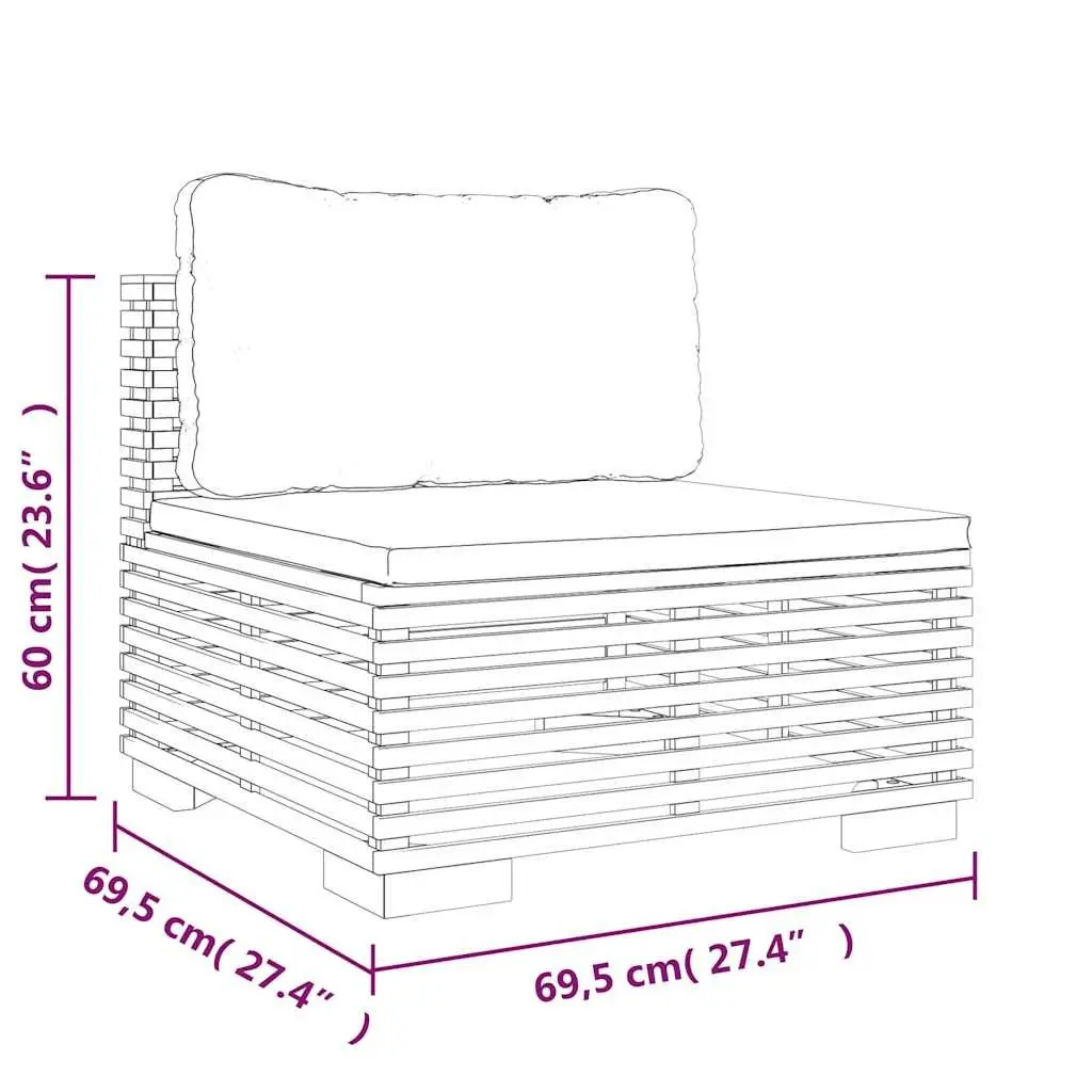7-Piece Lounge Set for Outdoor Use