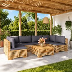 7 Piece Lounge Set for Relaxing Outdoor Gatherings