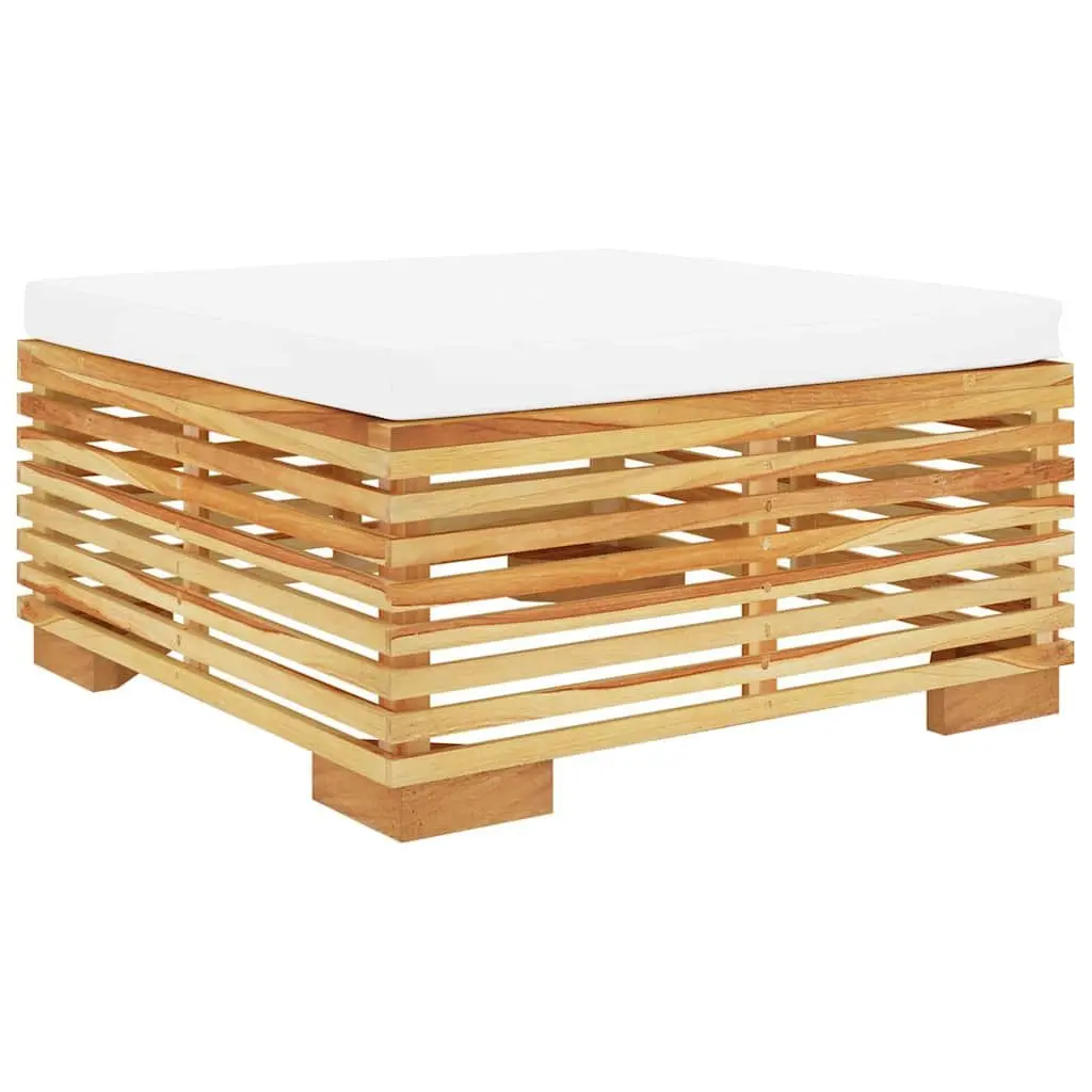 Garden Lounge Set 3 Piece Outdoor Furniture with Cushions Teak Wood Patio