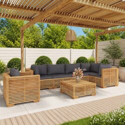 Practical 7-Piece Garden Lounge Set for Home Use