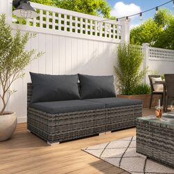 Practical Modular 2-Piece Lounge Set for Outdoor Relaxation
