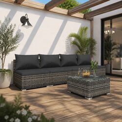 Functional 5-Piece Garden Lounge Set for Your Patio