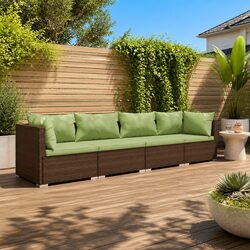 Practical 4 Piece Modular Lounge Set for Any Outdoor Setting