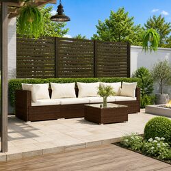 5-Piece Modular Garden Lounge Set with Cushions